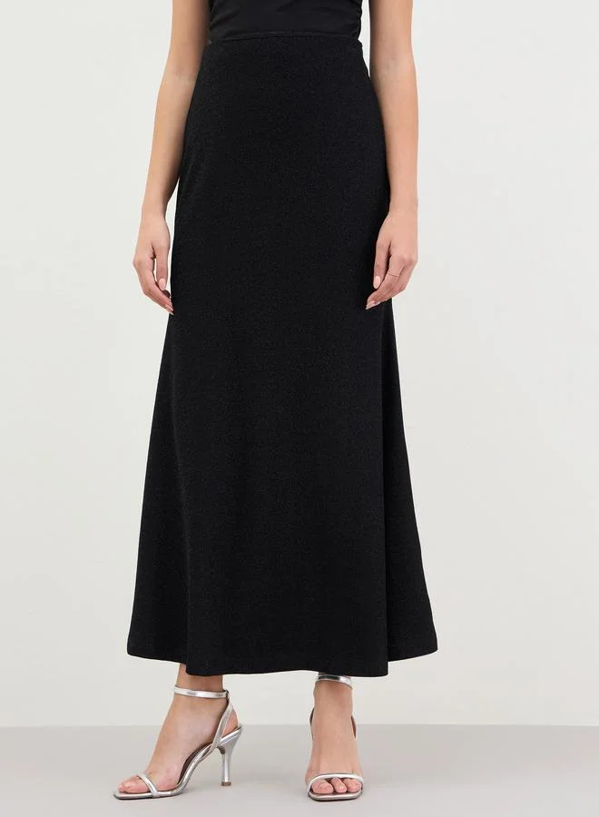 ستايلي تنورة طويلة بارزة الملمس